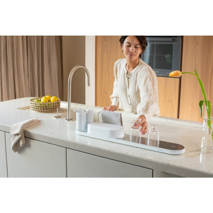 Комплект за мивка Brabantia SinkStyle Mineral Fresh White 4 части Комплект за мивка Brabantia SinkStyle Mineral Fresh White 4 части - Кухня