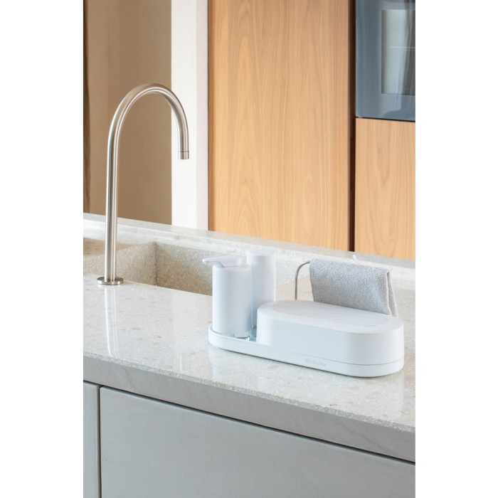 Комплект за мивка Brabantia SinkStyle Mineral Fresh White 3 части Комплект за мивка Brabantia SinkStyle Mineral Fresh White 3 части - Кухня