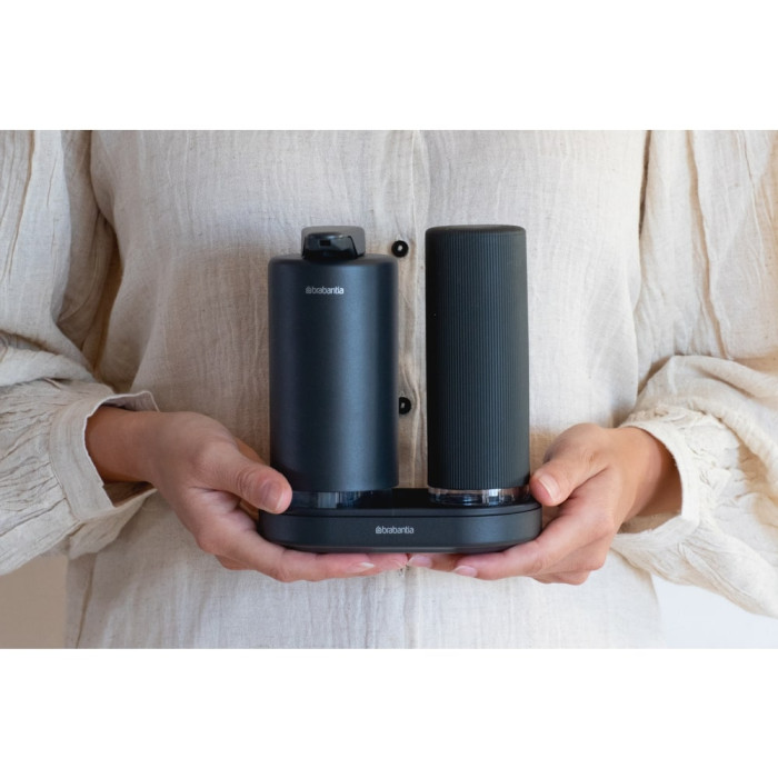 Комплект дозатори за сапун Brabantia SinkStyle Mineral Infinite Grey, 2x200ml Комплект дозатори за сапун Brabantia SinkStyle Mineral Infinite Grey, 2x200ml - Кухня