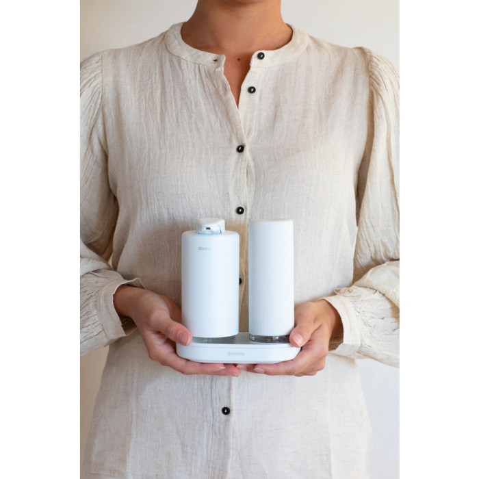 Комплект дозатори за сапун Brabantia SinkStyle Mineral Fresh White, 2x200ml Комплект дозатори за сапун Brabantia SinkStyle Mineral Fresh White, 2x200ml - Кухня