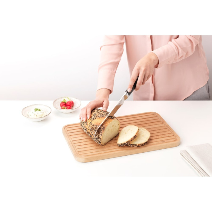 Дъска за рязане Brabantia Profile Wooden 40x25cm, за хляб Дъска за рязане Brabantia Profile Wooden 40x25cm, за хляб - Кухня
