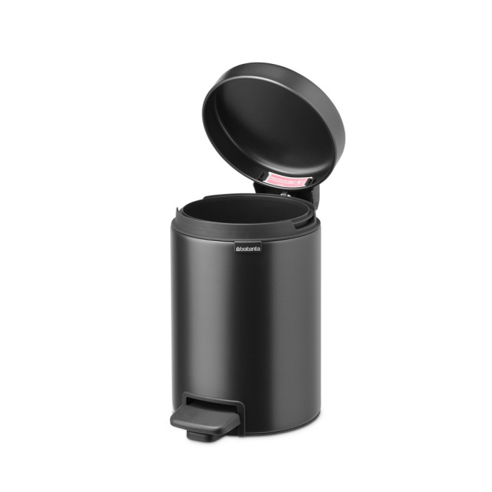 Кош за смет с педал Brabantia NewIcon 3L, Confident Grey - Баня и почистване