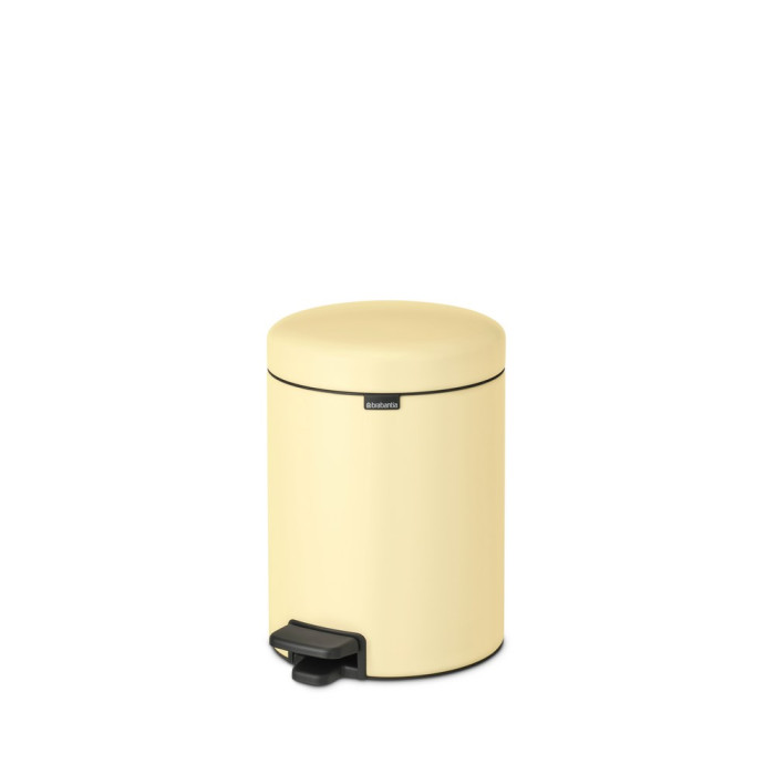 Кош за смет с педал Brabantia NewIcon 5L, Mellow Yellow - Баня и почистване