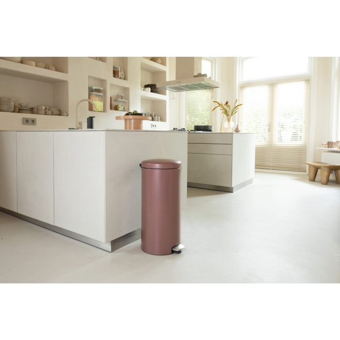 Кош за смет с педал Brabantia NewIcon 30L, Satin Taupe - Баня и почистване
