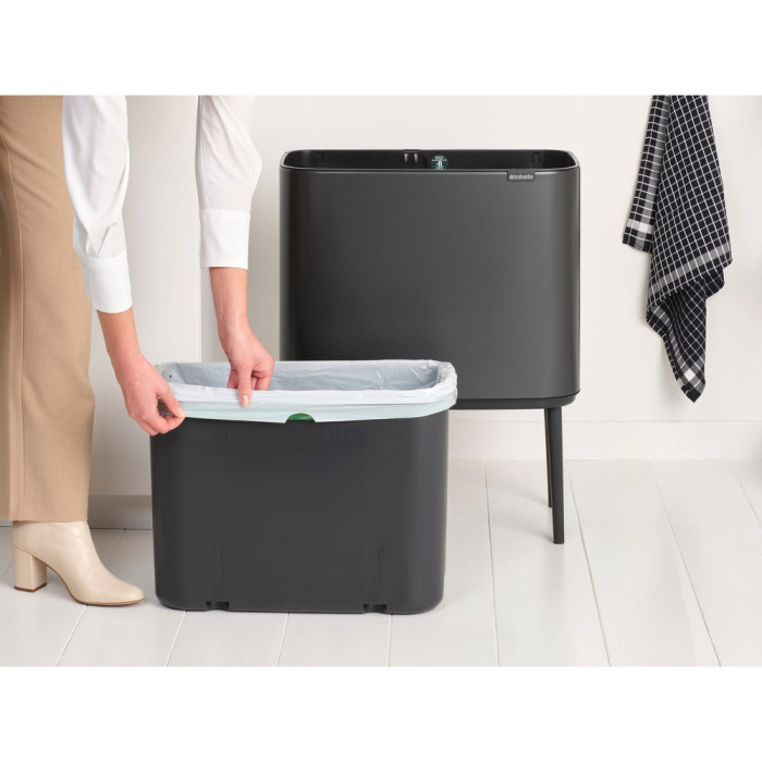 Кош за смет Brabantia Bo Touch 36L, Confident Grey - Баня и почистване