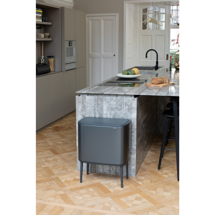 Кош за смет Brabantia Bo Touch 36L, Confident Grey - Баня и почистване