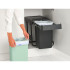 Кош за смет за разделно събиране Brabantia Sort&Go 2x15L, Dark Grey & Jade Green - Баня и почистване