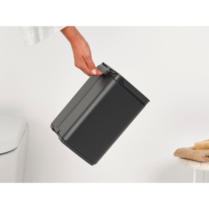 Кош за смет Brabantia Bo Small 4L, Mineral Infinite Grey - Баня и почистване