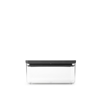 Кутия за съхранение на продукти Brabantia Tasty+ Stackable 1.5L, Dark Grey