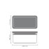 Кутия за съхранение на продукти Brabantia Tasty+ Stackable 1.5L, Dark Grey - Кухня