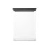 Кутия за съхранение на продукти Brabantia Tasty+ Stackable 5.4L, Dark Grey - Кухня