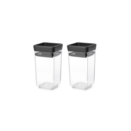 Бурканчета за съхранение на подправки комплект Brabantia Tasty+ Stackable 2x0.15L Dark Grey