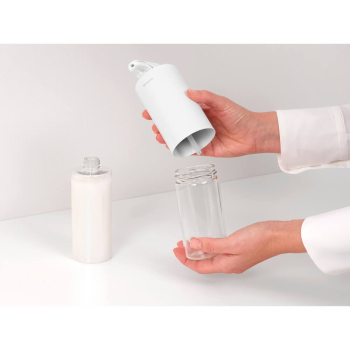 Дозатор за течен сапун Brabantia SinkStyle Mineral Fresh White, 200ml - Баня и почистване