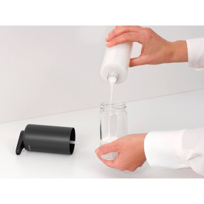 Дозатор за течен сапун Brabantia SinkStyle Mineral Infinite Grey, 200ml - Баня и почистване