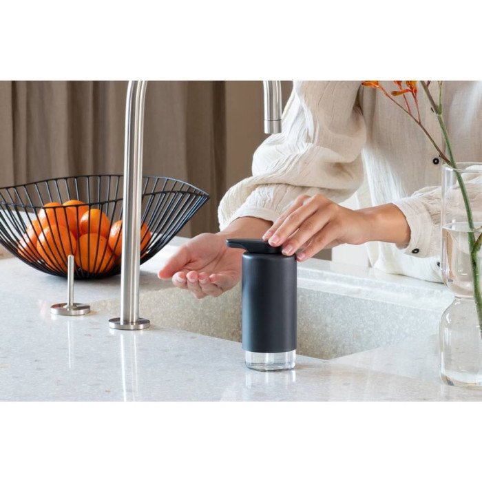 Дозатор за течен сапун Brabantia SinkStyle Mineral Infinite Grey, 200ml - Баня и почистване