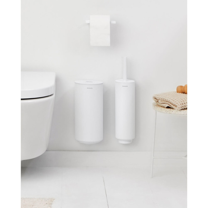Комплект аксесоари за тоалетна Brabantia MindSet Mineral Fresh White N 3 части - Баня и почистване