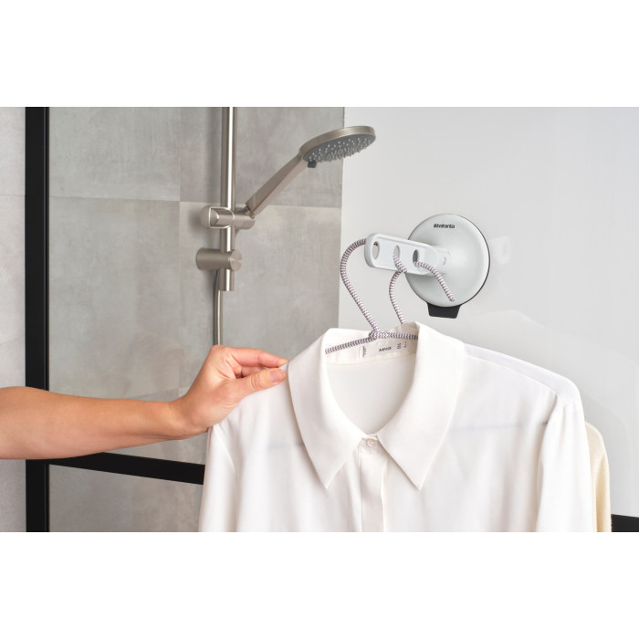 Закачалка за дрехи с вакуум Brabantia Light Grey - Баня и почистване