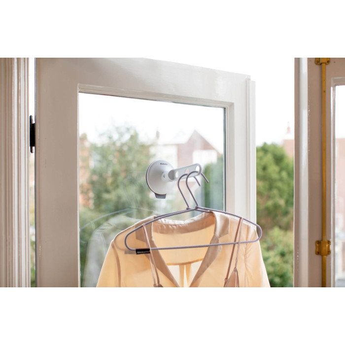 Закачалка за дрехи с вакуум Brabantia Light Grey - Баня и почистване
