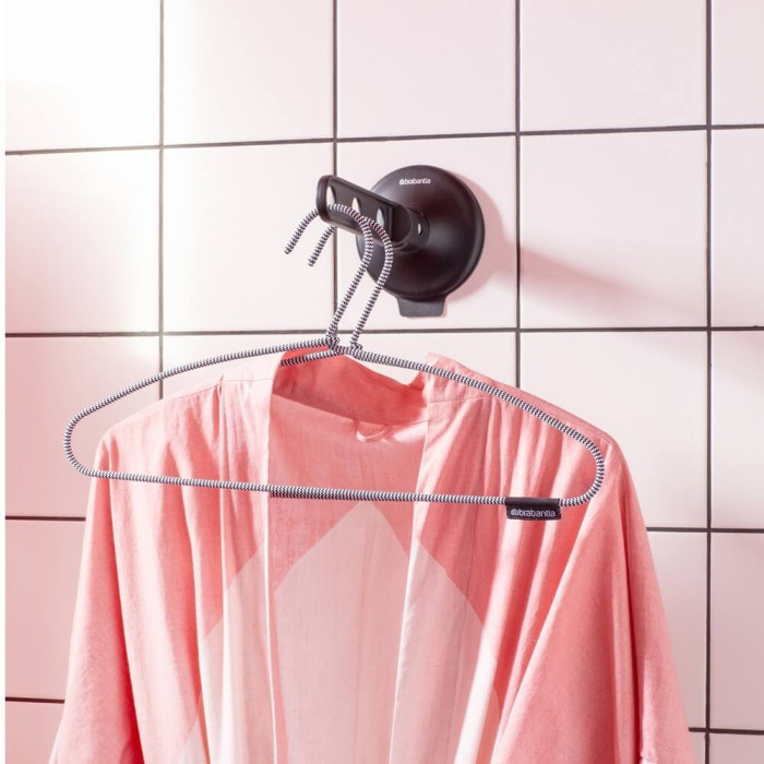 Закачалка за дрехи с вакуум Brabantia Light Grey - Баня и почистване
