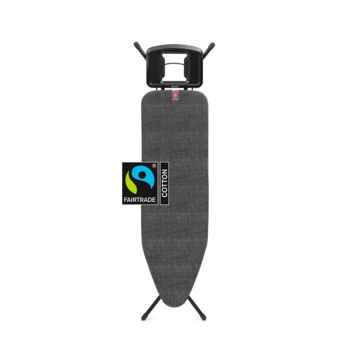 Маса за гладене Brabantia B 124x38cm с масивна поставка за ютия, Denim Black - Баня и почистване