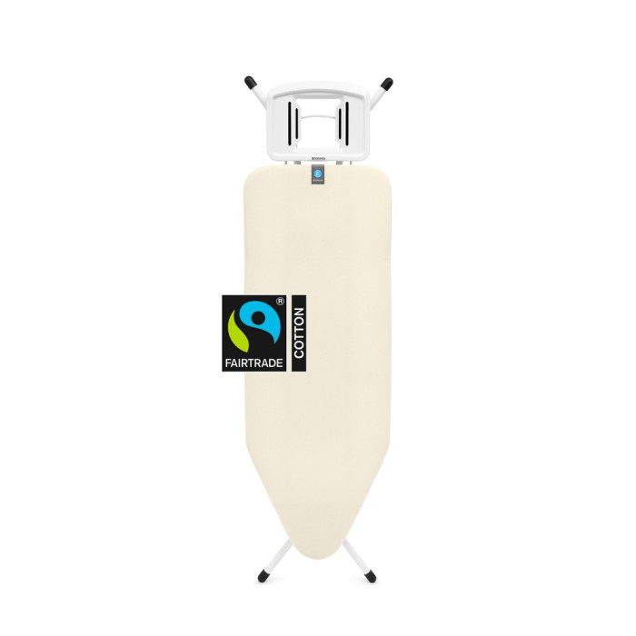 Маса за гладене Brabantia C 124x45cm с масивна поставка за ютия, Ecru - Баня и почистване