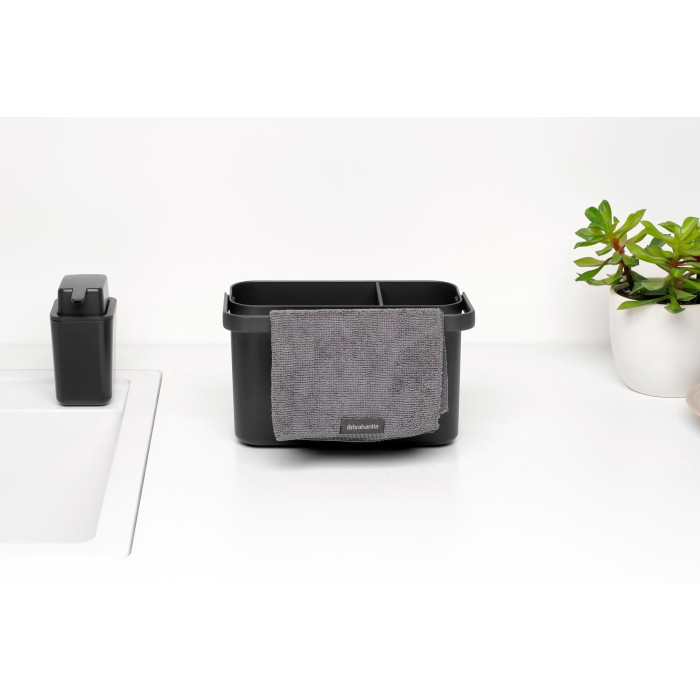 Кутия за аксесоари за почистване с дръжка Brabantia SinkSide Dark Grey - Кухня