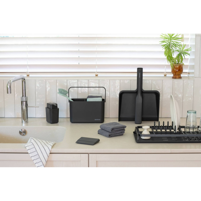 Комплект лопатка с четка за почистване Brabantia SinkSide Dark Grey - Кухня