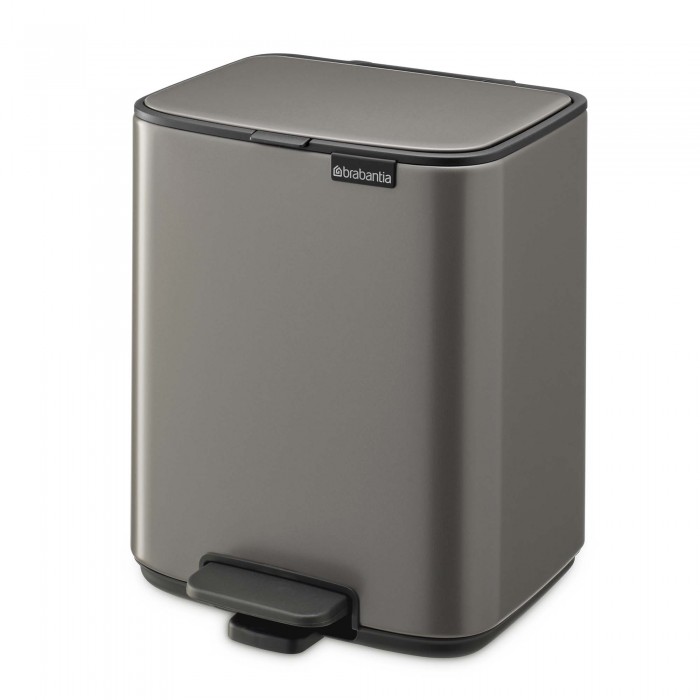 Кош за смет Brabantia Bo Pedal 7L, Platinum