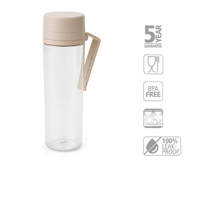 Бутилка Brabantia Make&Take 500ml Soft Beige, с цедка Бутилка Brabantia Make&Take 500ml Soft Beige, с цедка