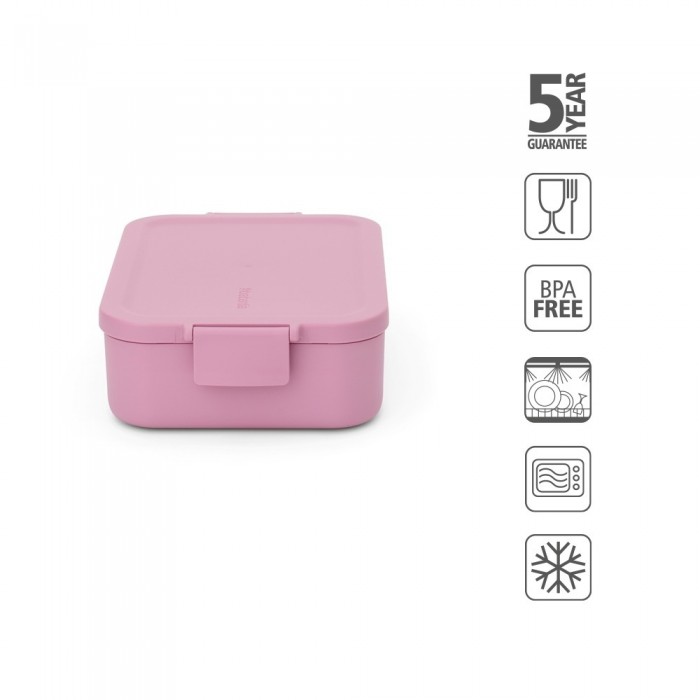 Кутия за обяд Brabantia Make&Take 1.1L, Lilac Pink