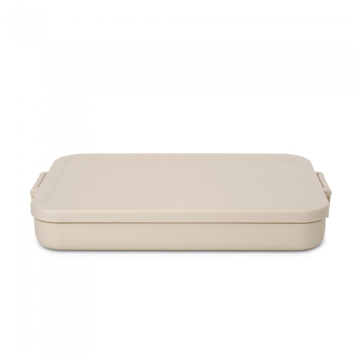 Кутия за обяд Brabantia Make&Take 1.1L, Soft Beige, плоска Кутия за обяд Brabantia Make&Take 1.1L, Soft Beige, плоска