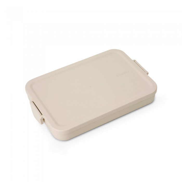 Кутия за обяд Brabantia Make&Take 1.1L, Soft Beige, плоска Кутия за обяд Brabantia Make&Take 1.1L, Soft Beige, плоска