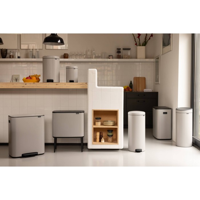 Кош за смет с педал Brabantia NewIcon 5L, Soft Grey