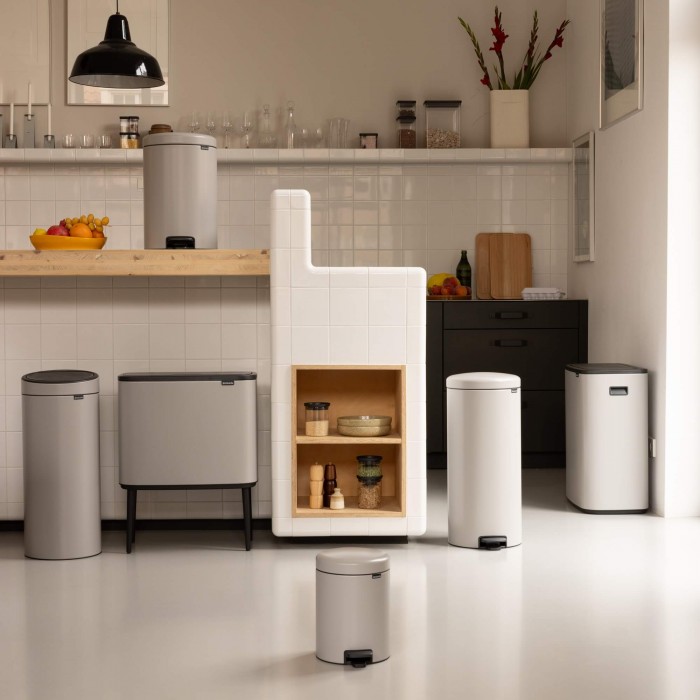 Кош за смет с педал Brabantia NewIcon 20L, Soft Grey