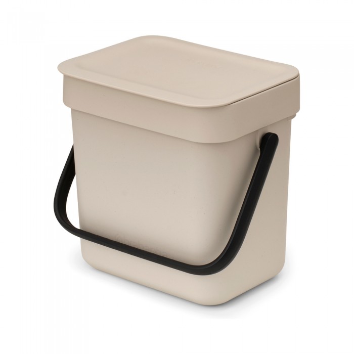 Кош за смет за разделно събиране Brabantia Sort&Go 3L, Soft Beige Кош за смет за разделно събиране Brabantia Sort&Go 3L, Soft Beige