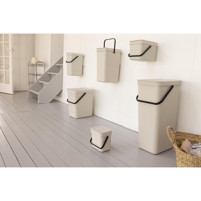 Кош за смет за разделно събиране Brabantia Sort&Go 3L, Soft Beige Кош за смет за разделно събиране Brabantia Sort&Go 3L, Soft Beige