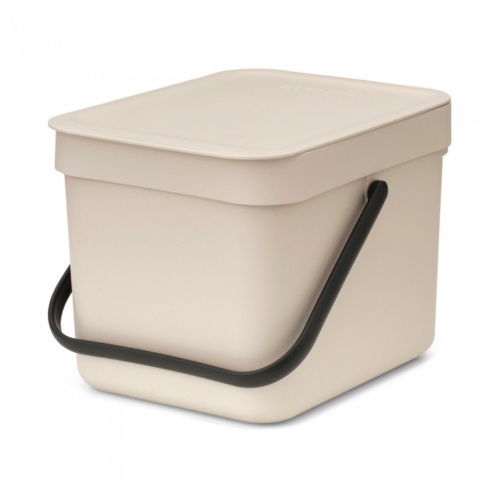 Кош за смет за разделно събиране Brabantia Sort&Go 6L, Soft Beige Кош за смет за разделно събиране Brabantia Sort&Go 6L, Soft Beige