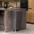 Кош за смет за разделно събиране Brabantia SortUp Hi 20+25L, Dark Grey Кош за смет за разделно събиране Brabantia SortUp Hi 20+25L, Dark Grey