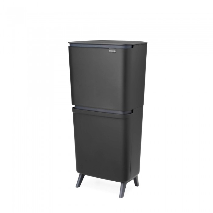Кош за смет за разделно събиране Brabantia SortUp Hi 20+10+10L, Dark Grey