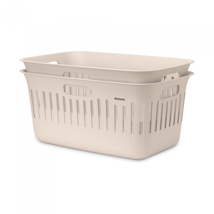 Комплект панери за пране Brabantia Collect-It 40L, Soft Beige 2 броя Комплект панери за пране Brabantia Collect-It 40L, Soft Beige 2 броя