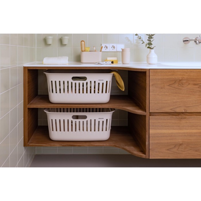 Комплект панери за пране Brabantia Collect-It 40L, Soft Beige 2 броя Комплект панери за пране Brabantia Collect-It 40L, Soft Beige 2 броя