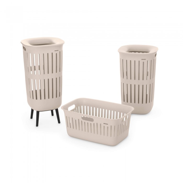 Комплект панери за пране Brabantia Collect-It 40L, Soft Beige 2 броя Комплект панери за пране Brabantia Collect-It 40L, Soft Beige 2 броя