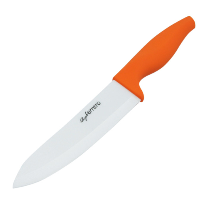 Нож Luigi Ferrero FR-1706C 16cm, керамичен, оранжев Нож Luigi Ferrero FR-1706C 16cm, керамичен, оранжев - Кухня