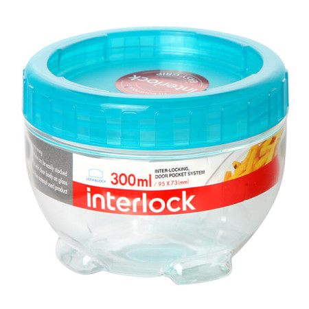 Буркан Lock & Lock Interlock  INL306B 300ml, петролено зелен