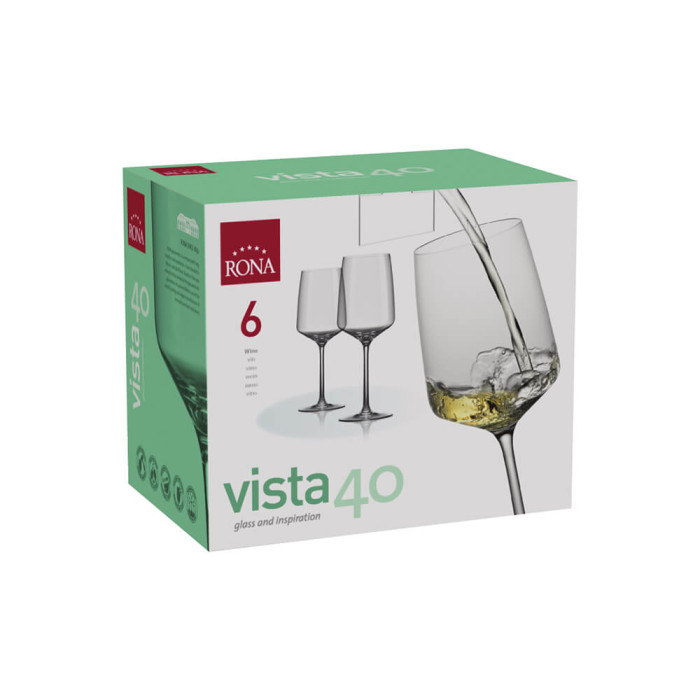 Чаша за вино Rona Vista 6839 650ml, 6 броя - Кухня