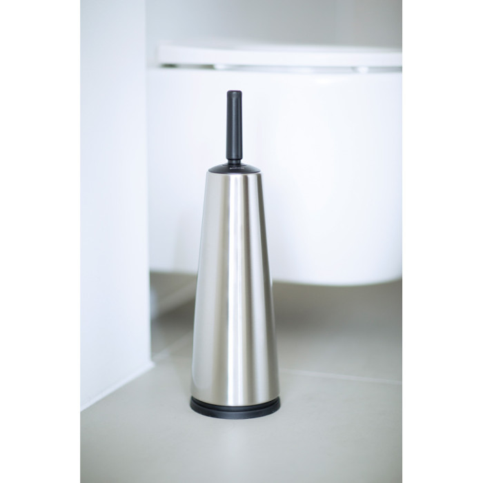 Четка за тоалетна Brabantia ReNew Matt Steel с черна дръжка - Баня и почистване