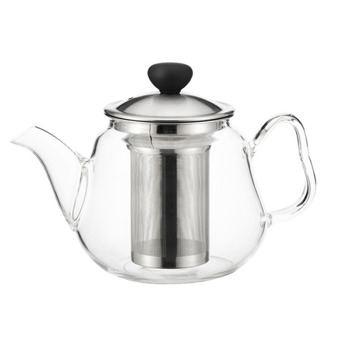 Чайник с цедка LF FR-8095 BS, 950 ml, стъклен - Кухня