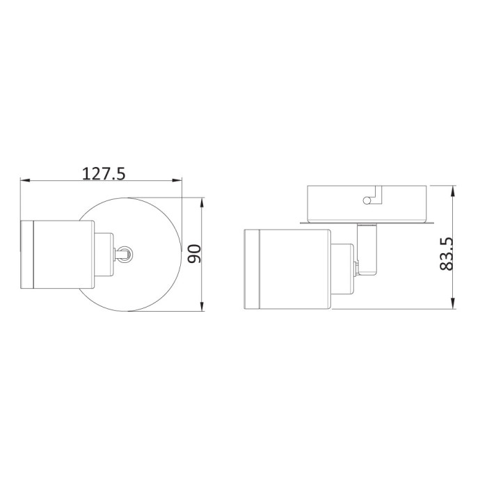 Спот 1-ца Akoma, 1*Gu10 5W, 230V Спот 1-ца Akoma, 1*Gu10 5W, 230V - Електроуреди