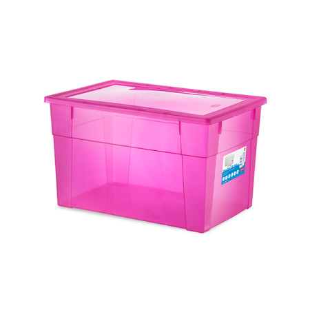 Универсална кутия Stefanplast Visual Box XXL High, 62L, розова