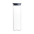 Стъклен буркан Brabantia Stackable 1.9L, Dark Grey - Кухня